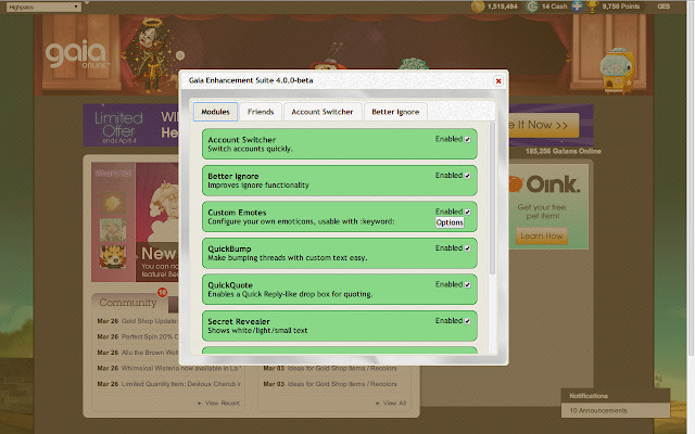 Gaia Enhancement Suite from Chrome web store to be run with OffiDocs Chromium online Gaia Enhancement Suite from Chrome web store to be run with OffiDocs Chromium online