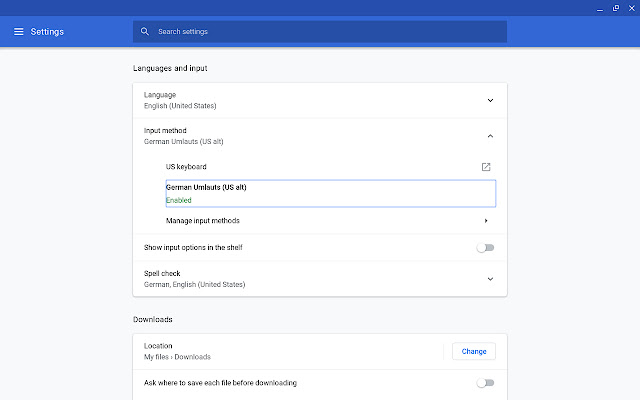 German Umlauts (US alt) from Chrome web store to be run with OffiDocs Chromium online German Umlauts (US alt) from Chrome web store to be run with OffiDocs Chromium online