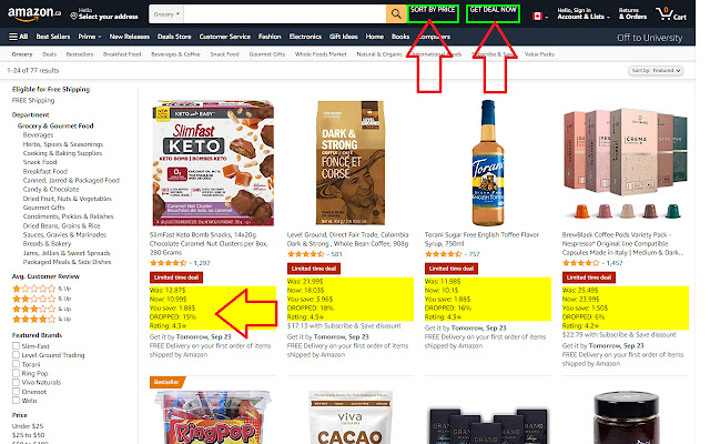 Get the Deal option on every amazon pages from Chrome web store to be run with OffiDocs Chromium online Get the Deal option on every amazon pages from Chrome web store to be run with OffiDocs Chromium online