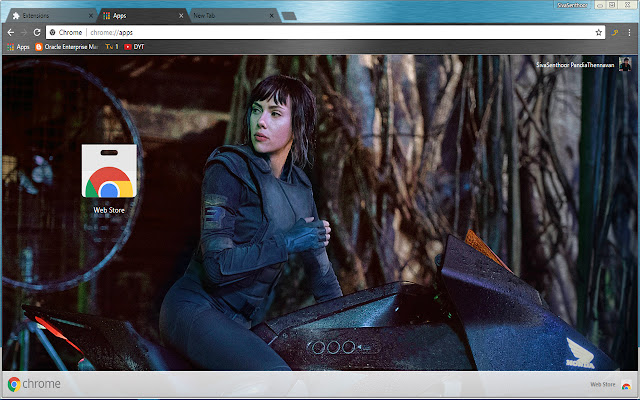 Ghost in the Shell Scarlett Johansson on Bike from Chrome web store to be run with OffiDocs Chromium online Ghost in the Shell Scarlett Johansson on Bike from Chrome web store to be run with OffiDocs Chromium online