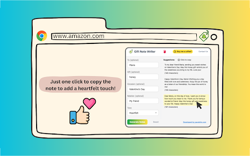 Gift Note Writer from Chrome web store to be run with OffiDocs Chromium online Gift Note Writer from Chrome web store to be run with OffiDocs Chromium online
