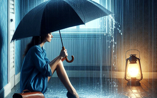 Girl sitting in the rain from Chrome web store to be run with OffiDocs Chromium online Girl sitting in the rain from Chrome web store to be run with OffiDocs Chromium online