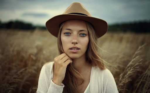 Girl wearing brown hat from Chrome web store to be run with OffiDocs Chromium online Girl wearing brown hat from Chrome web store to be run with OffiDocs Chromium online