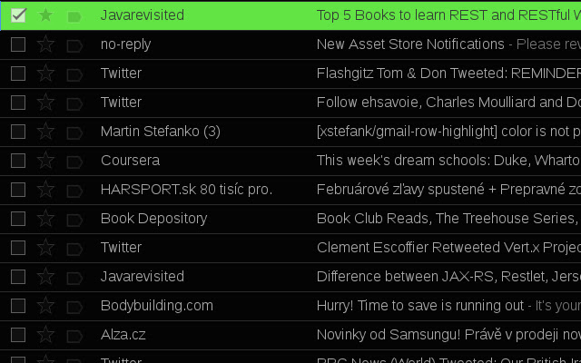 Gmail Row Highlighter from Chrome web store to be run with OffiDocs Chromium online Gmail Row Highlighter from Chrome web store to be run with OffiDocs Chromium online