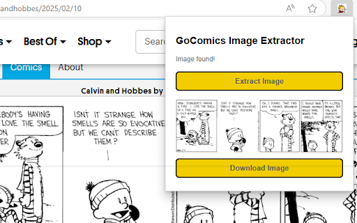 GoComics Image Extractor from Chrome web store to be run with OffiDocs Chromium online GoComics Image Extractor from Chrome web store to be run with OffiDocs Chromium online
