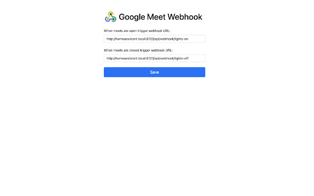 Google Meet webhook from Chrome web store to be run with OffiDocs Chromium online Google Meet webhook from Chrome web store to be run with OffiDocs Chromium online