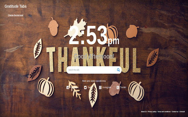 Gratitude Tabs from Chrome web store to be run with OffiDocs Chromium online Gratitude Tabs from Chrome web store to be run with OffiDocs Chromium online