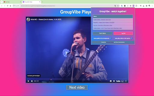GroupVibe from Chrome web store to be run with OffiDocs Chromium online GroupVibe from Chrome web store to be run with OffiDocs Chromium online