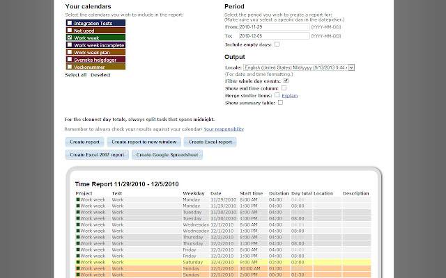 GTimeReport from Chrome web store to be run with OffiDocs Chromium online GTimeReport from Chrome web store to be run with OffiDocs Chromium online