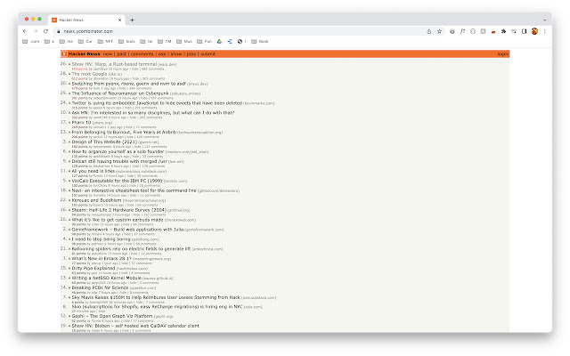 Hacker News Color from Chrome web store to be run with OffiDocs Chromium online Hacker News Color from Chrome web store to be run with OffiDocs Chromium online