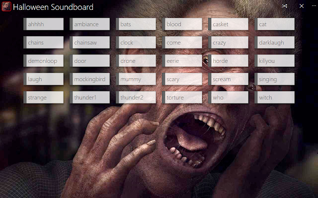Halloween Soundboard from Chrome web store to be run with OffiDocs Chromium online Halloween Soundboard from Chrome web store to be run with OffiDocs Chromium online