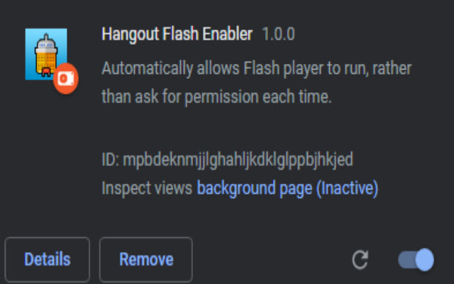 Hangout Flash Enabler from Chrome web store to be run with OffiDocs Chromium online Hangout Flash Enabler from Chrome web store to be run with OffiDocs Chromium online