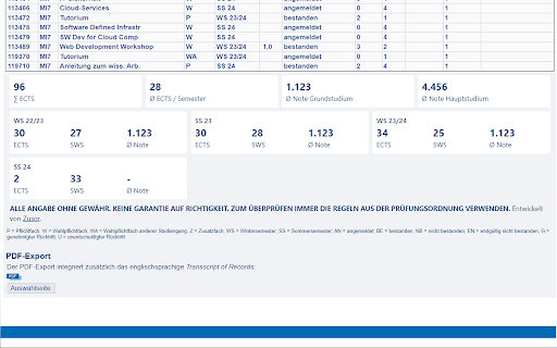 HdM Notenrechner from Chrome web store to be run with OffiDocs Chromium online HdM Notenrechner from Chrome web store to be run with OffiDocs Chromium online