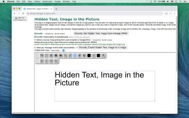Hidden Text, Image in the Picture from Chrome web store to be run with OffiDocs Chromium online Hidden Text, Image in the Picture from Chrome web store to be run with OffiDocs Chromium online