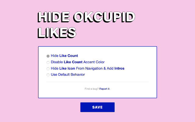 Hide OkCupid Likes from Chrome web store to be run with OffiDocs Chromium online Hide OkCupid Likes from Chrome web store to be run with OffiDocs Chromium online