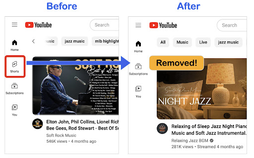 Hide Youtube Shorts Button from Chrome web store to be run with OffiDocs Chromium online Hide Youtube Shorts Button from Chrome web store to be run with OffiDocs Chromium online