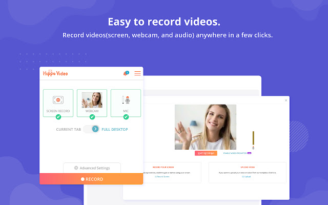 Hippo Video: Video and Screen Recorder from Chrome web store to be run with OffiDocs Chromium online Hippo Video: Video and Screen Recorder from Chrome web store to be run with OffiDocs Chromium online