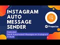 IG Auto Message SenderProspectss.com from Chrome web store to be run with OffiDocs Chromium online IG Auto Message SenderProspectss.com from Chrome web store to be run with OffiDocs Chromium online