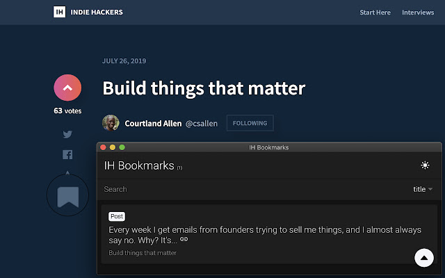IH Bookmarks from Chrome web store to be run with OffiDocs Chromium online IH Bookmarks from Chrome web store to be run with OffiDocs Chromium online