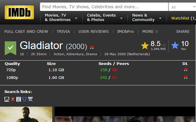 IMDB Torrent Search from Chrome web store to be run with OffiDocs Chromium online IMDB Torrent Search from Chrome web store to be run with OffiDocs Chromium online