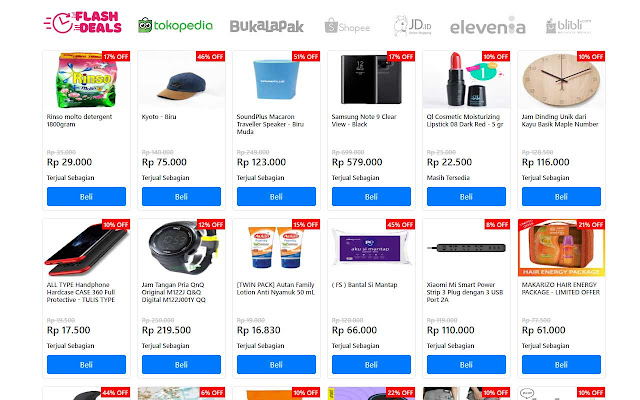 Indo Flash Deals from Chrome web store to be run with OffiDocs Chromium online Indo Flash Deals from Chrome web store to be run with OffiDocs Chromium online