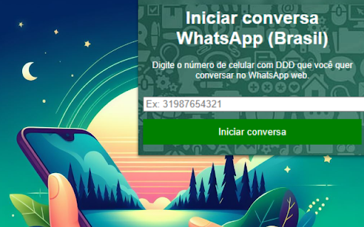 Iniciar Conversa WhatsApp (Brasil) from Chrome web store to be run with OffiDocs Chromium online Iniciar Conversa WhatsApp (Brasil) from Chrome web store to be run with OffiDocs Chromium online