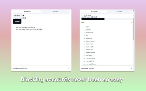 Instagram Blocklist from Chrome web store to be run with OffiDocs Chromium online Instagram Blocklist from Chrome web store to be run with OffiDocs Chromium online