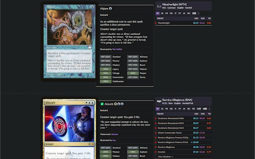Jank Scryfall Enhancer from Chrome web store to be run with OffiDocs Chromium online Jank Scryfall Enhancer from Chrome web store to be run with OffiDocs Chromium online