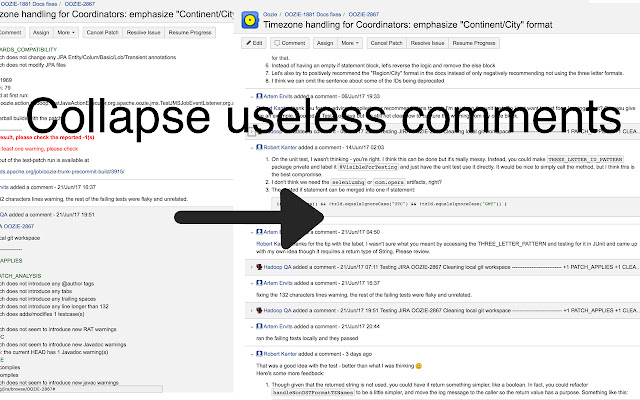 Jira comment collapser from Chrome web store to be run with OffiDocs Chromium online Jira comment collapser from Chrome web store to be run with OffiDocs Chromium online