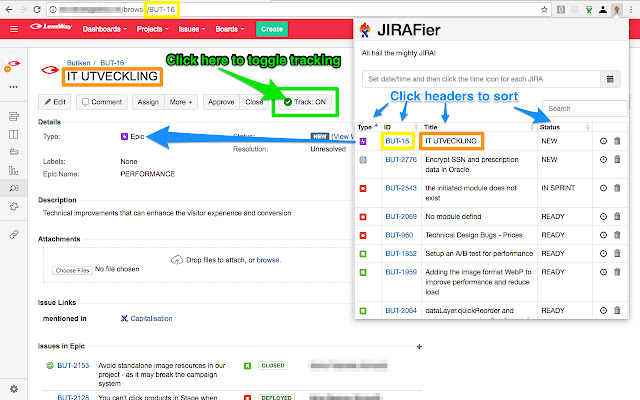 JIRAFier from Chrome web store to be run with OffiDocs Chromium online JIRAFier from Chrome web store to be run with OffiDocs Chromium online