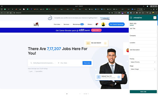 Jobaaj One from Chrome web store to be run with OffiDocs Chromium online Jobaaj One from Chrome web store to be run with OffiDocs Chromium online