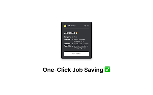 Job Seeker from Chrome web store to be run with OffiDocs Chromium online Job Seeker from Chrome web store to be run with OffiDocs Chromium online