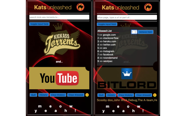 Kats unleashed from Chrome web store to be run with OffiDocs Chromium online Kats unleashed from Chrome web store to be run with OffiDocs Chromium online