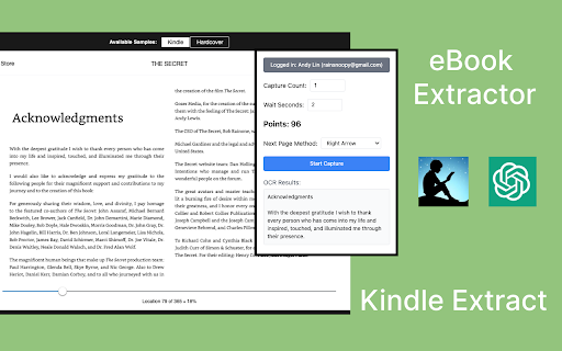 Kindle eBook Content Extractor from Chrome web store to be run with OffiDocs Chromium online Kindle eBook Content Extractor from Chrome web store to be run with OffiDocs Chromium online
