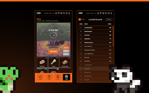 KOI PET from Chrome web store to be run with OffiDocs Chromium online KOI PET from Chrome web store to be run with OffiDocs Chromium online