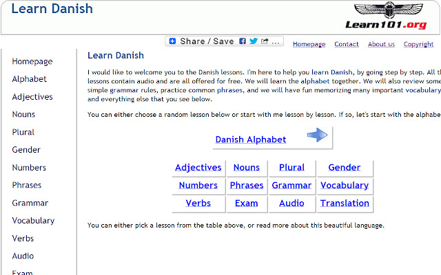 Learn Danish from Chrome web store to be run with OffiDocs Chromium online Learn Danish from Chrome web store to be run with OffiDocs Chromium online