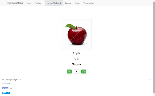 Learn Korean with Korean Flashcards from Chrome web store to be run with OffiDocs Chromium online Learn Korean with Korean Flashcards from Chrome web store to be run with OffiDocs Chromium online
