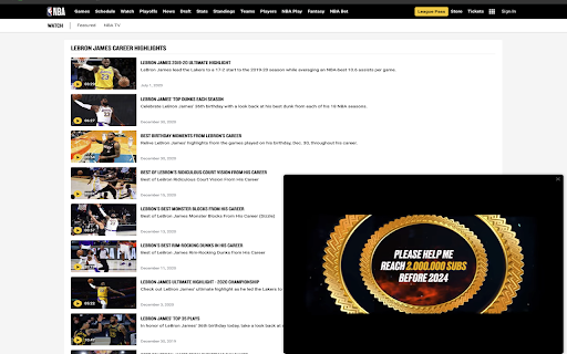 Lebron Corner from Chrome web store to be run with OffiDocs Chromium online Lebron Corner from Chrome web store to be run with OffiDocs Chromium online