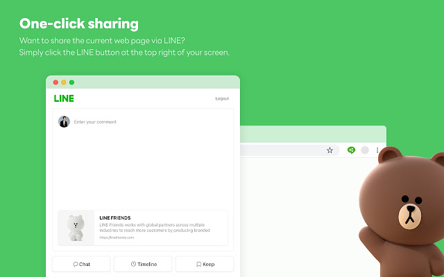 LINE Share from Chrome web store to be run with OffiDocs Chromium online LINE Share from Chrome web store to be run with OffiDocs Chromium online