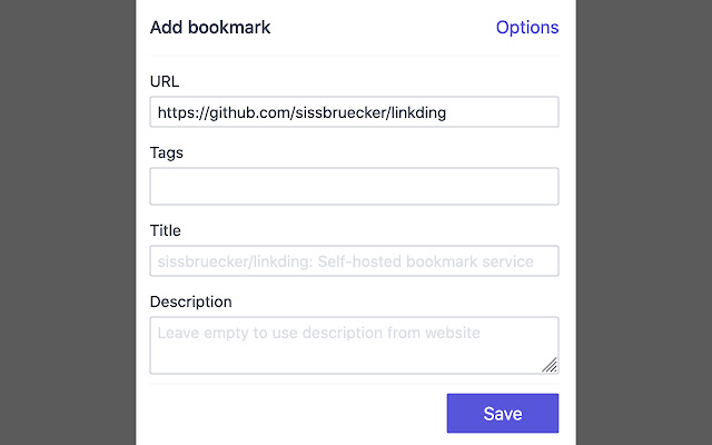 linkding extension from Chrome web store to be run with OffiDocs Chromium online linkding extension from Chrome web store to be run with OffiDocs Chromium online