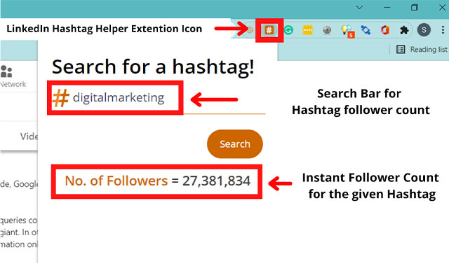 LinkedIn Hashtag Helper from Chrome web store to be run with OffiDocs Chromium online LinkedIn Hashtag Helper from Chrome web store to be run with OffiDocs Chromium online
