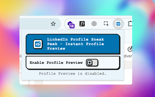 LinkedIn Profile Sneak Peek Instant profile preview on hover from Chrome web store to be run with OffiDocs Chromium online LinkedIn Profile Sneak Peek Instant profile preview on hover from Chrome web store to be run with OffiDocs Chromium online