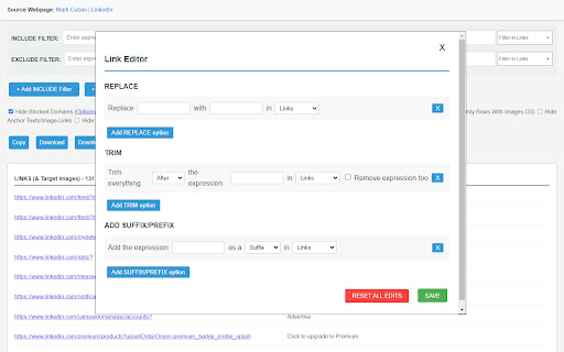 LinkScalper Advanced Link Grabber from Chrome web store to be run with OffiDocs Chromium online LinkScalper Advanced Link Grabber from Chrome web store to be run with OffiDocs Chromium online