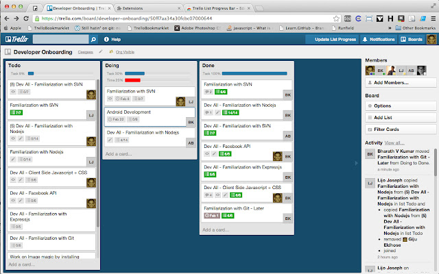 List Progress Bar for Trello from Chrome web store to be run with OffiDocs Chromium online List Progress Bar for Trello from Chrome web store to be run with OffiDocs Chromium online