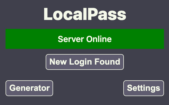 Local Pass from Chrome web store to be run with OffiDocs Chromium online Local Pass from Chrome web store to be run with OffiDocs Chromium online