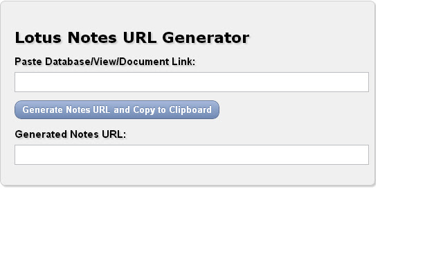 Lotus Notes Link/URL Generator from Chrome web store to be run with OffiDocs Chromium online Lotus Notes Link/URL Generator from Chrome web store to be run with OffiDocs Chromium online