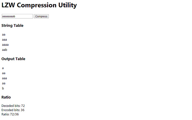 LZW compression utility from Chrome web store to be run with OffiDocs Chromium online LZW compression utility from Chrome web store to be run with OffiDocs Chromium online