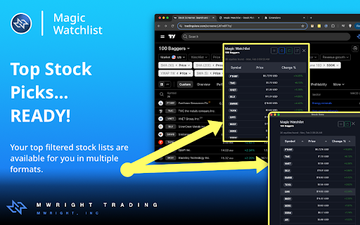 Magic Watchlist from Chrome web store to be run with OffiDocs Chromium online Magic Watchlist from Chrome web store to be run with OffiDocs Chromium online