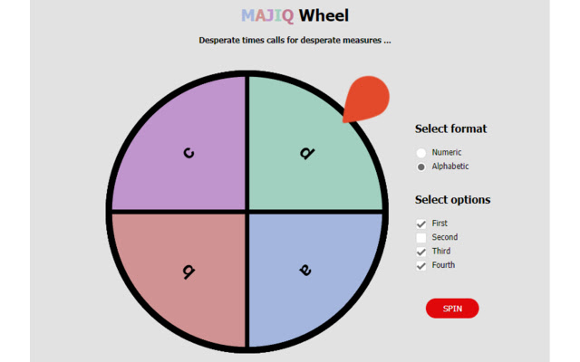 MAJIQ Wheel from Chrome web store to be run with OffiDocs Chromium online MAJIQ Wheel from Chrome web store to be run with OffiDocs Chromium online