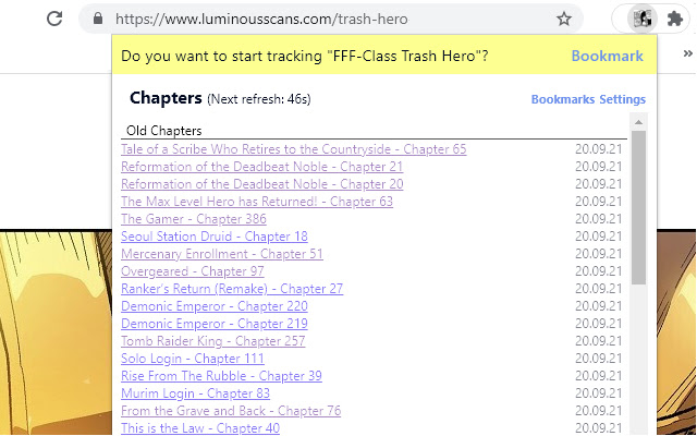 Manga Scout from Chrome web store to be run with OffiDocs Chromium online Manga Scout from Chrome web store to be run with OffiDocs Chromium online
